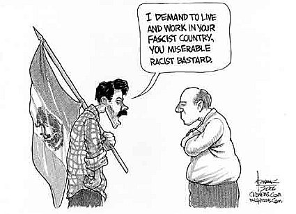 Let me in, you fascist!