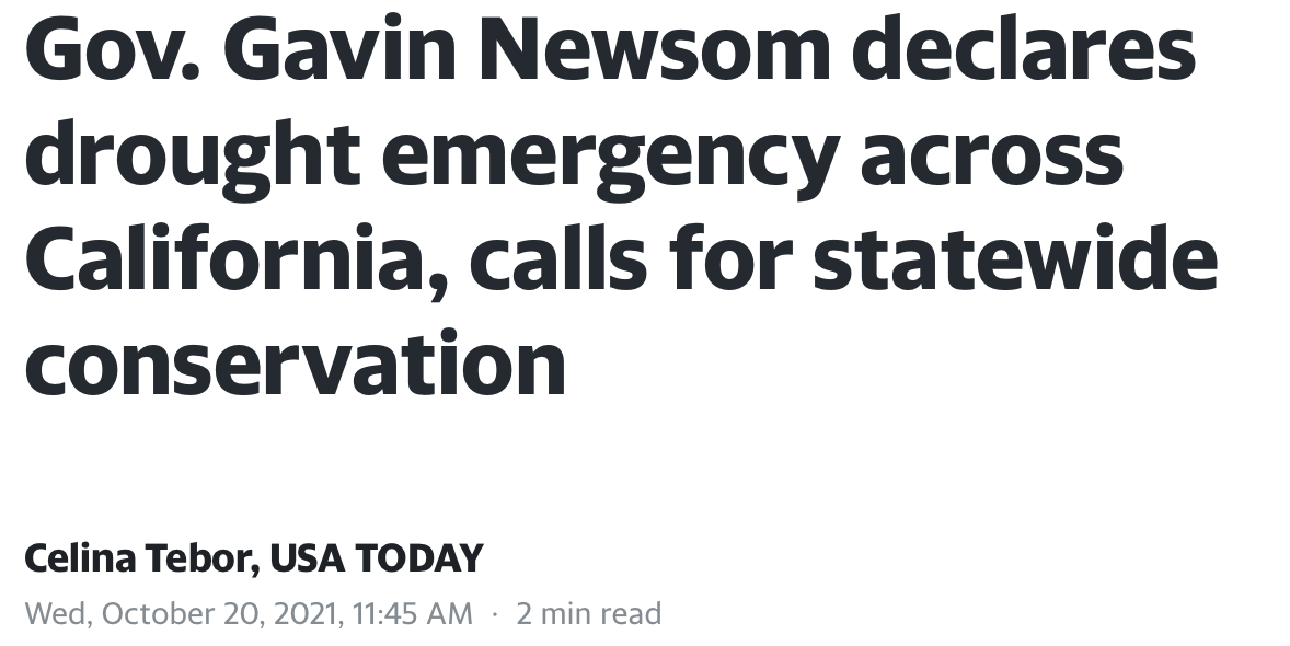 Gov. Gavin Newsom declares drought emergency across California, calls for statewide conservation