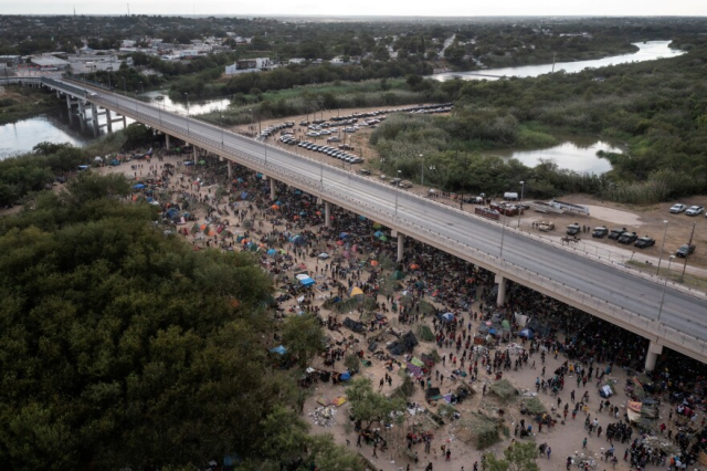 The U.S. border at Del Rio, Texas